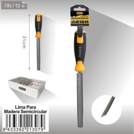LIMA PARA METAL SEMICIRCULAR 8