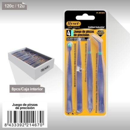 JUEGO DE PINZAS DE PRECISI N XH63224-4PC
