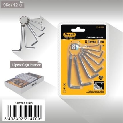 8 LLAVES ALLEN XH63227-8