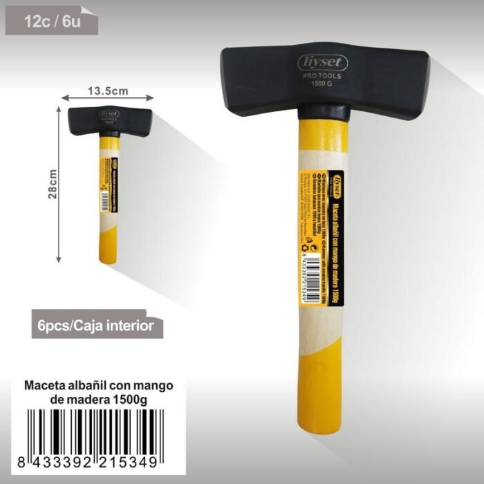 MACETA MANGO ANTIDESLIZANTE 1500G - Image 1