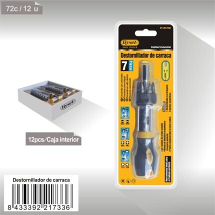 DESTORNILLADOR DE CARRACAA 7PCS540