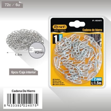 CADENA DE HIERRO 2MMX1.5M