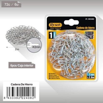 CADENA DE HIERRO 2MMX2.0M