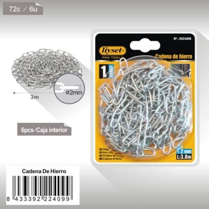 CADENA DE HIERRO 2MMX3.0M