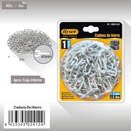 CADENA DE HIERRO 3MMX2.0M