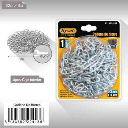 CADENA DE HIERRO 3MMX3.0M