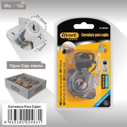 CERRADURA PARA CAJON 106CD21.5MML22MM