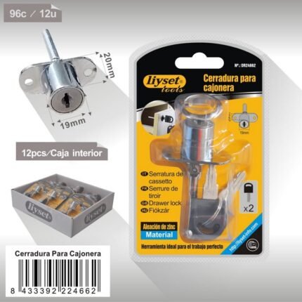 CERRADURA PARA CAJONERA 288-19D19MML20MM