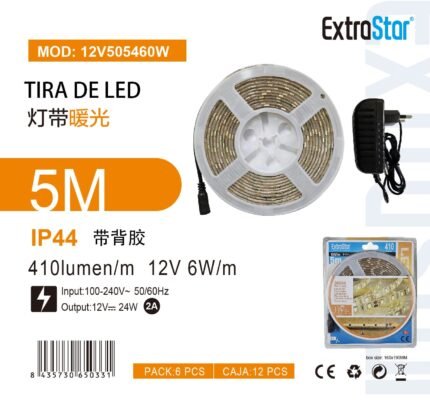 ΤΑΙΝΙΑ LED ΜΕ ΘΕΡΜΟ ΦΩΣ 5M