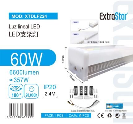 ΓΡΑΜΜΙΚΟ ΦΩΤΙΣΤΙΚΟ LED 60W 2.4M