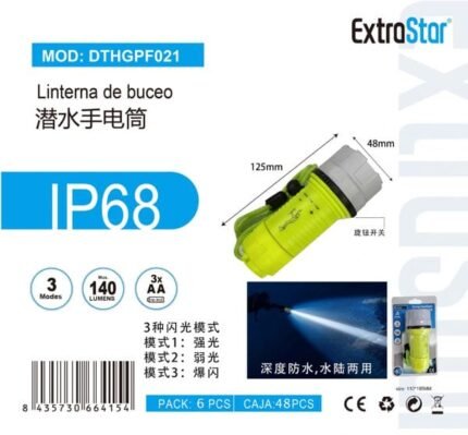 ΦΑΚΟΣ ΚΑΤΑΔΥΣΗΣ IP68 3 ΛΕΙΤΟΥΡΓΙΩΝ MAX.140LM