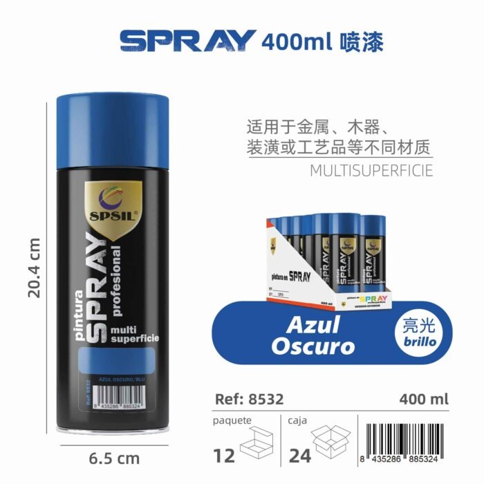AZUL OSCURO 400ML - Image 1