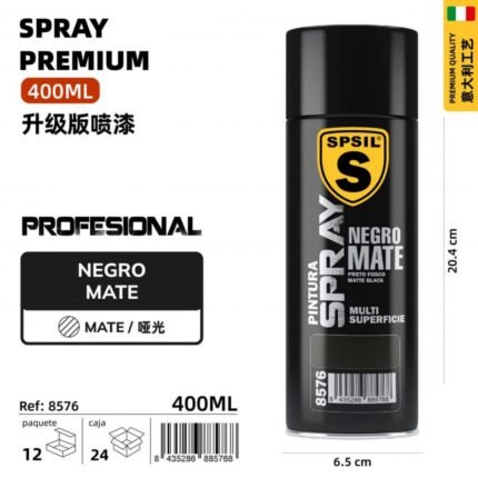 NEGRO MATE 400ML