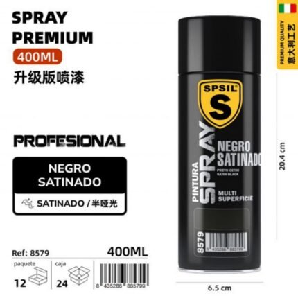 NEGRO SATINADO 400ML