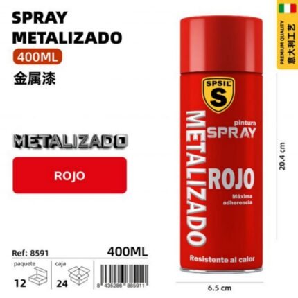ROJO METALIZADO 400ML