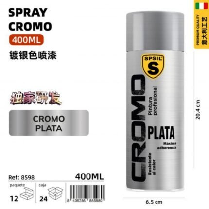 CROMO PLATA 400ML
