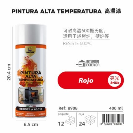 ALTA TEMPERATURA ROJO