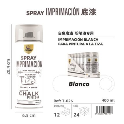 IMPRIAMCION TIZA BLANCO 400ML